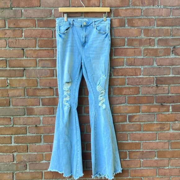Refuge Denim Super Flare Jeans - Picture 1 of 8